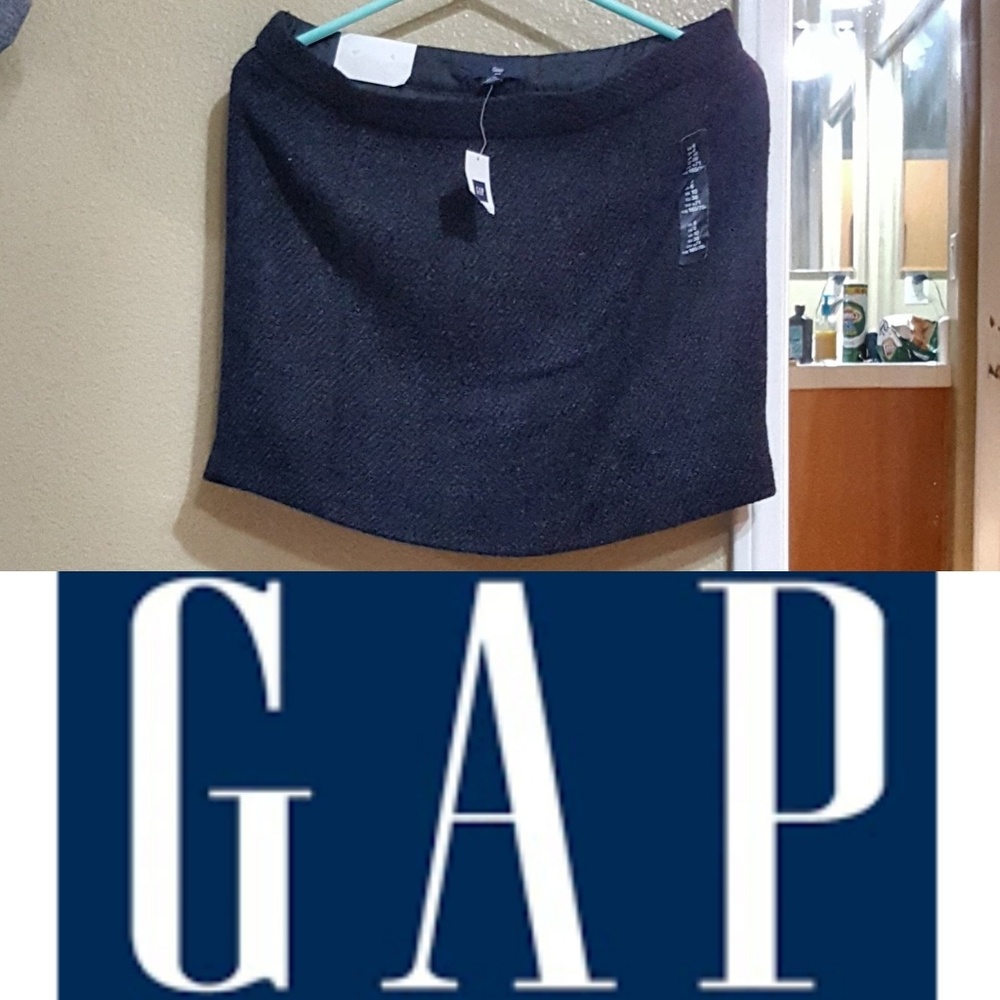 GAP tweed wool blend skirt